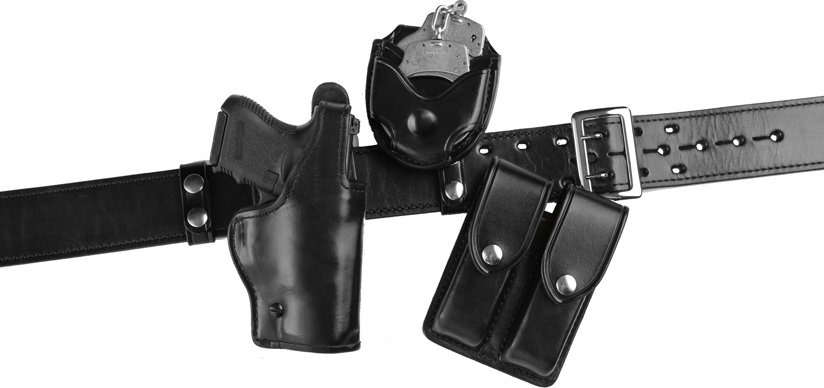 Law GearDuty Belt Accessories Holster Spray and Club Black Leather 3 Lot for sale online 